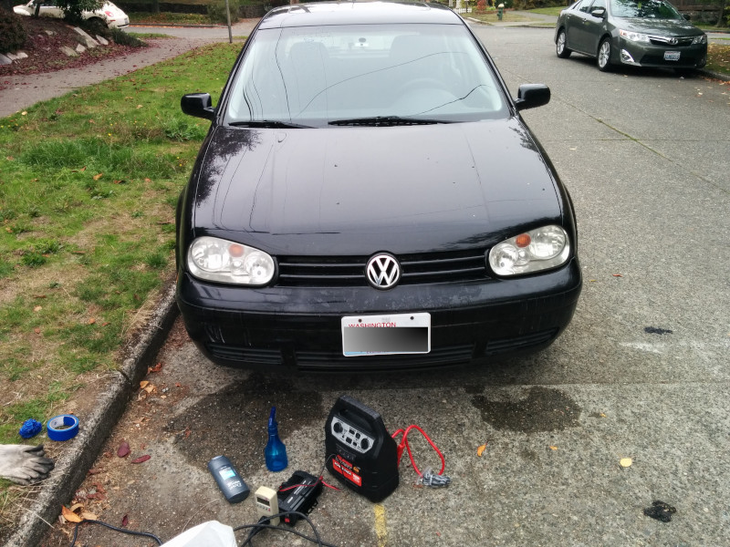 Auto after headlight treatment