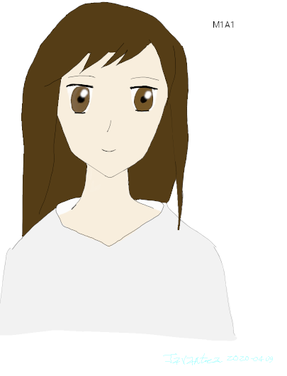 M1A1 by Javantea based off of a character from 5 centimeters per second